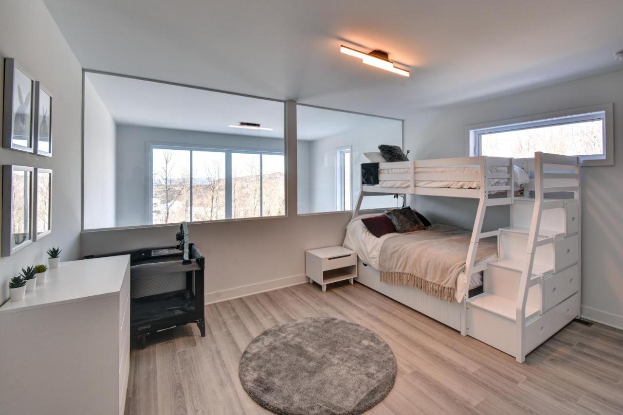 La Conception Chalet Serenity - Mont Tremblant Ski - Spa Sauna Wifi Tv Privet Chic Modern Houseヴィラ エクステリア 写真
